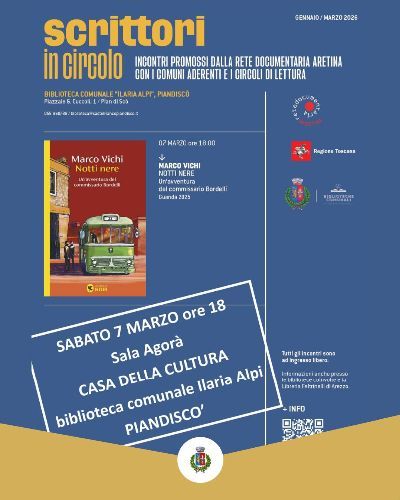 Scrittori in Circolo: Marco Vichi con il suo nuovo libro “Notti nere”