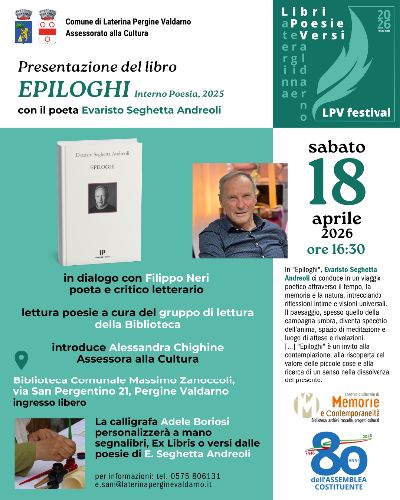 Evaristo Seghetta Andreoli:   presentazione di “Epiloghi”
